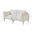 Canapé modulaire rembourré en velours de 74,8 po de largeur Almendarez Traci, 2 pièces-5165858