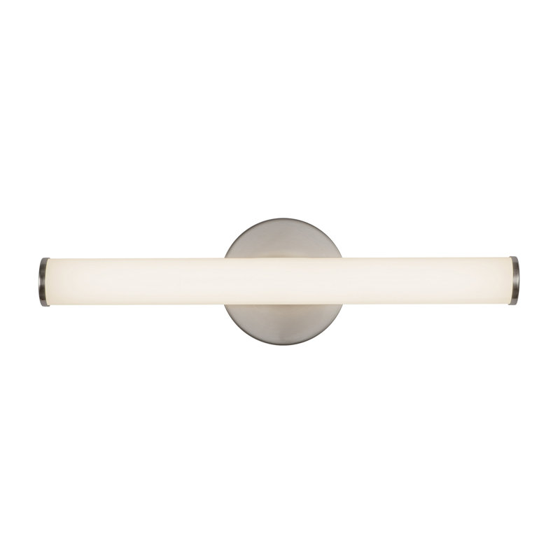Tectra 18-in Black dimmable LED Wall Sconce, Nickel