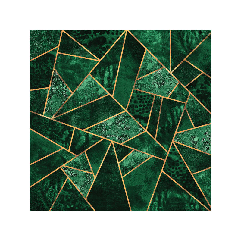 Deep Emerald by Elisabeth Fredriksson - Wrapped Canvas Print, 45.72 cm H x 45.72 cm W x 3.175 cm D