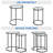 Baina 23.5"H Round Nesting End Table Set with Metal Frame-51277088