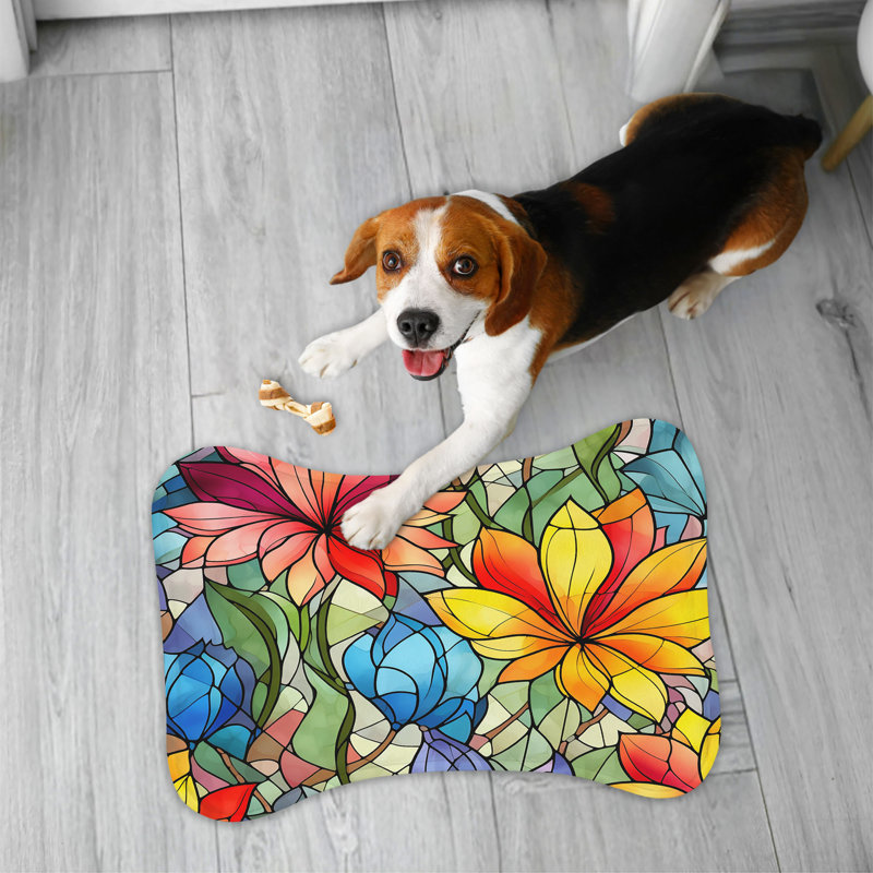 Tapis de vitrail en forme d'os - 1 pièce