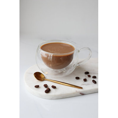 Round Double Wall Glass Cup - 6 Oz