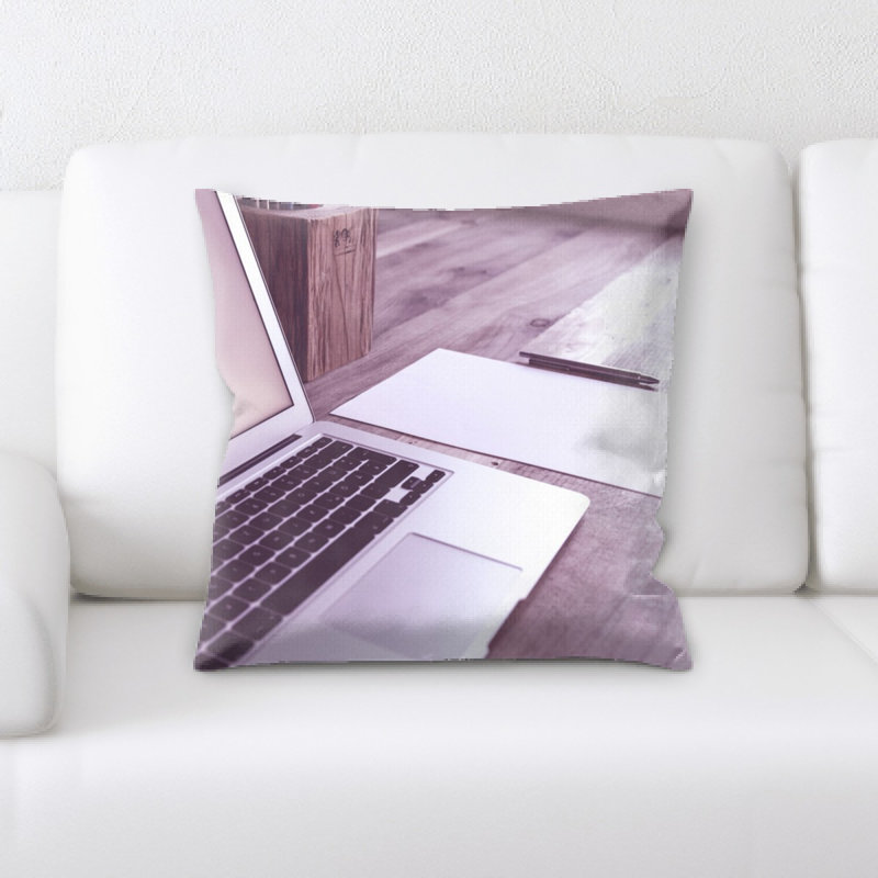 Microsuede Throw Pillow