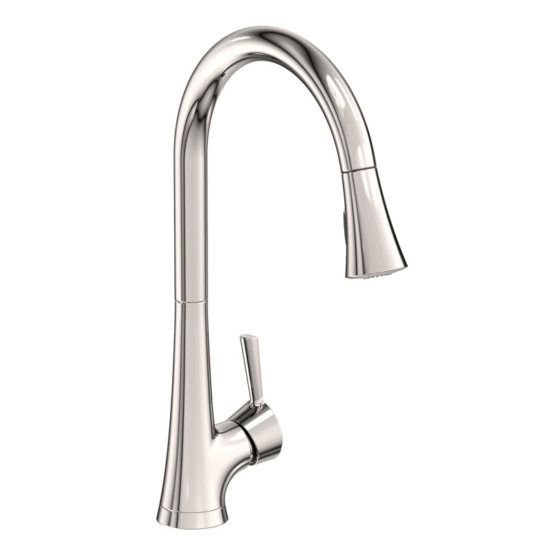 Vespera Single Handle Pull Down Kitchen Faucet, Polished Nickel (PVD)