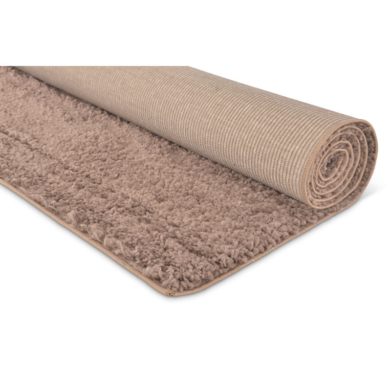 Elegido Solid Colour Shag Area Rug, Rectangle 160 x 230cm