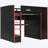 Full Size Kohlton Loft Bed With Desk,Wardrobe,Ample Storage Space,And Rgb Light, Red-1366244071