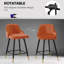 Swivel Velvet Upholstered Counter & Bar Stool With Solid Metal Frame-1929667215-1921254708