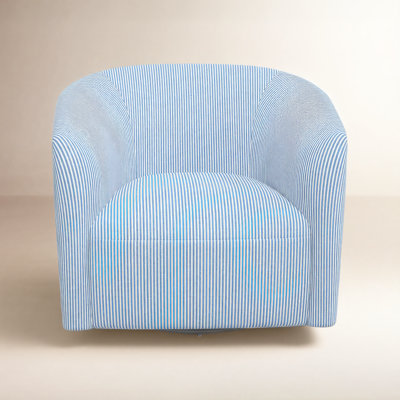 Marita Upholstered Swivel Barrel Chair