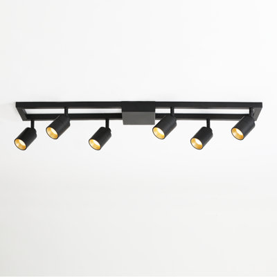 Plafonnier carré Shura Light avec têtes rotatives, ampoules DEL intégrées, plafonnier, 3000 K, 1820 lmn