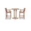 30" Teak Patio Bar Stool