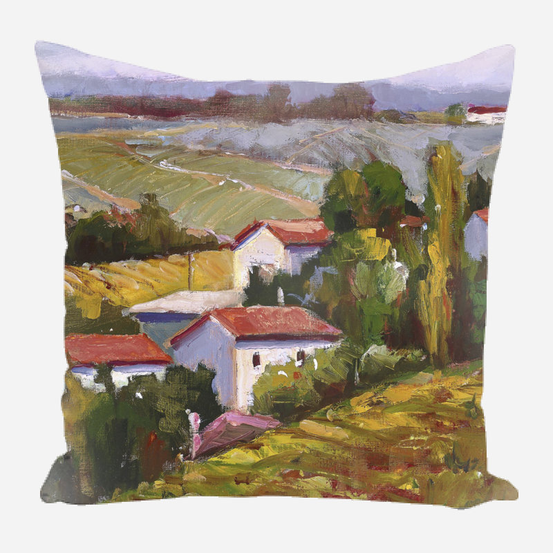Coussin décoratif en lin, 9 po x 9 po