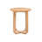 Ealyn Solid Wood Round End Table with Cross Legs-1601135809