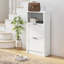 Armoire de rangement pour chaussures avec compartiment ouvert et 2 tiroirs rabattables