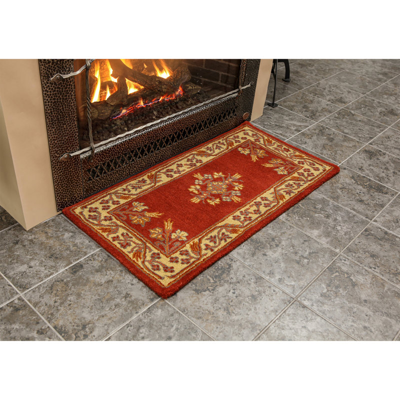 Tapis oriental en laine fait à la main Eliphalet