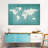 " Mint Linen World Map " by Globetrotter Studio-294727884