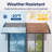 Polycarbonate Doors and Windows Awning Block the Rain Snow