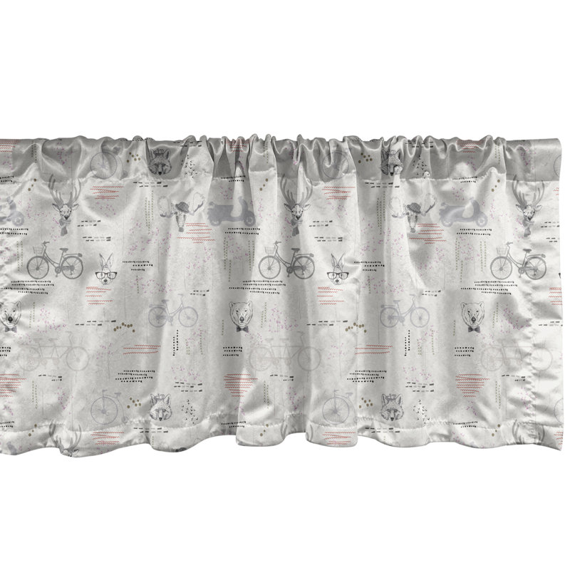Teal and Dark Blue Striped Satin Rod Pocket Valance 54" x 12"