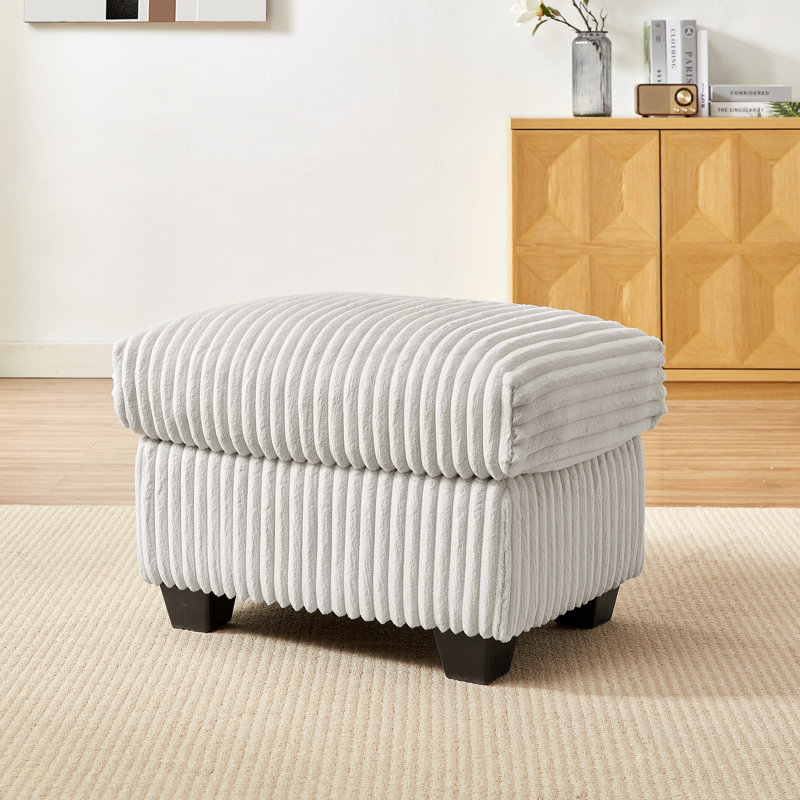 Coussin de siège amovible en velours côtelé 27,2 pouces beige (ne pas inclure le canapé), Beige