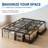 Full Size Platform Bed, Heavy Duty Metal Bed Frame with Underbed Storage