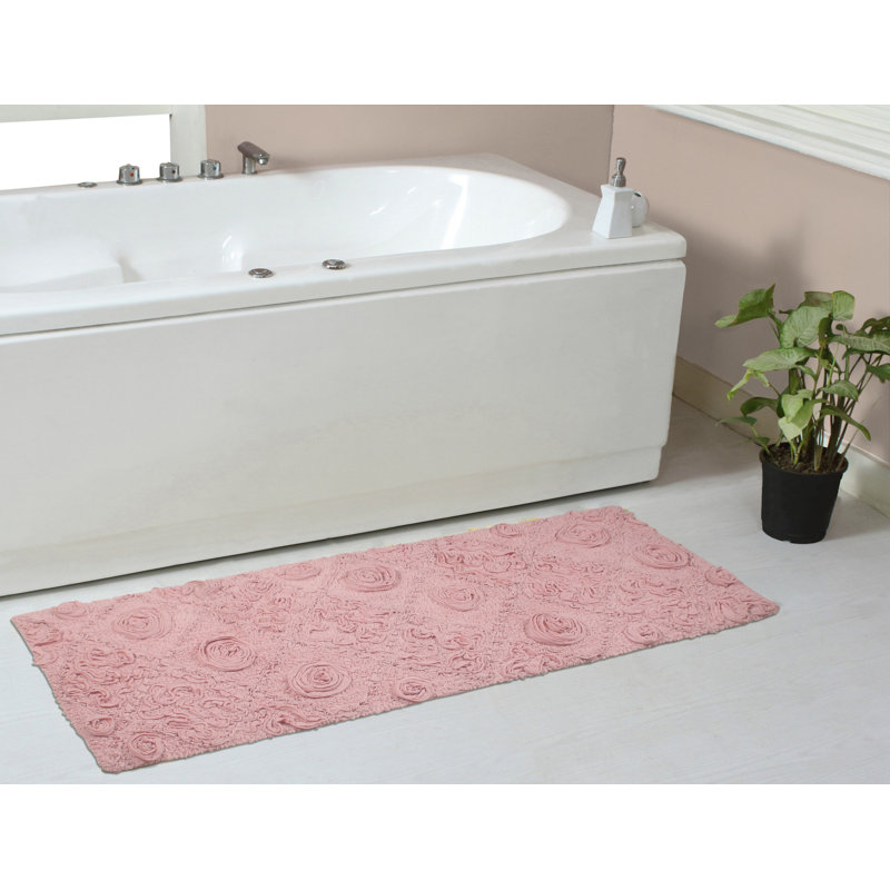 Tapis pour salle de bain Schoenberger, Rose, L 54 po x l 21 po