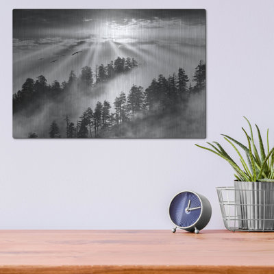 Loon Peak® «Smoky Mountain Sunrise, Tennessee» par Monte Nagler, art mural en métal