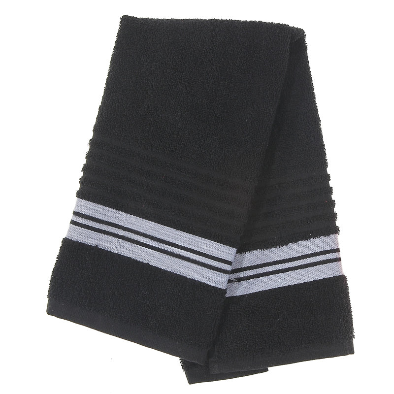 Ensemble 7 serviettes de bain Nuno, Noir