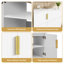30" Vintage Bathroom Vanity With Ceramic Sink, With 3 Holes Single Ceramic Sink, 2 Soft Closing Doors 