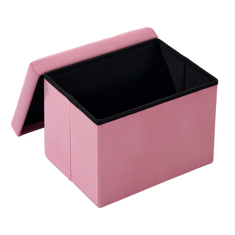 Repose-pieds pliant avec repose-pieds en velours, Rose