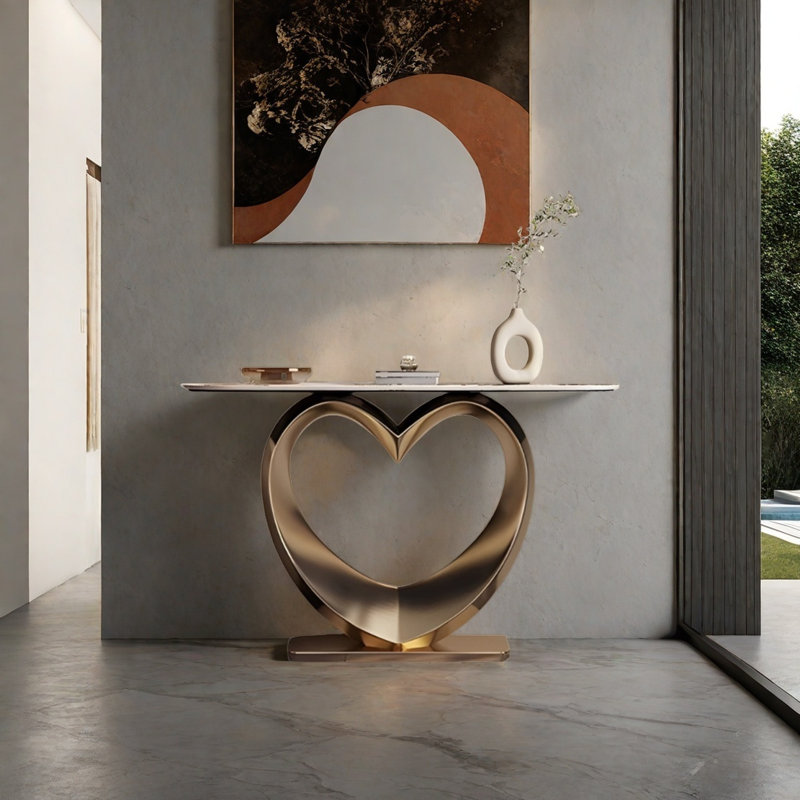 Console Modern Minimalist Luxury Art, H 33,46 po x l 47,24 po x P 13,78 po