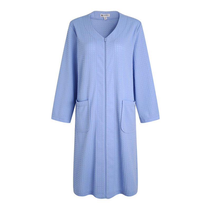 Peignoir fille / femme + mi-mollet avec poches, XL