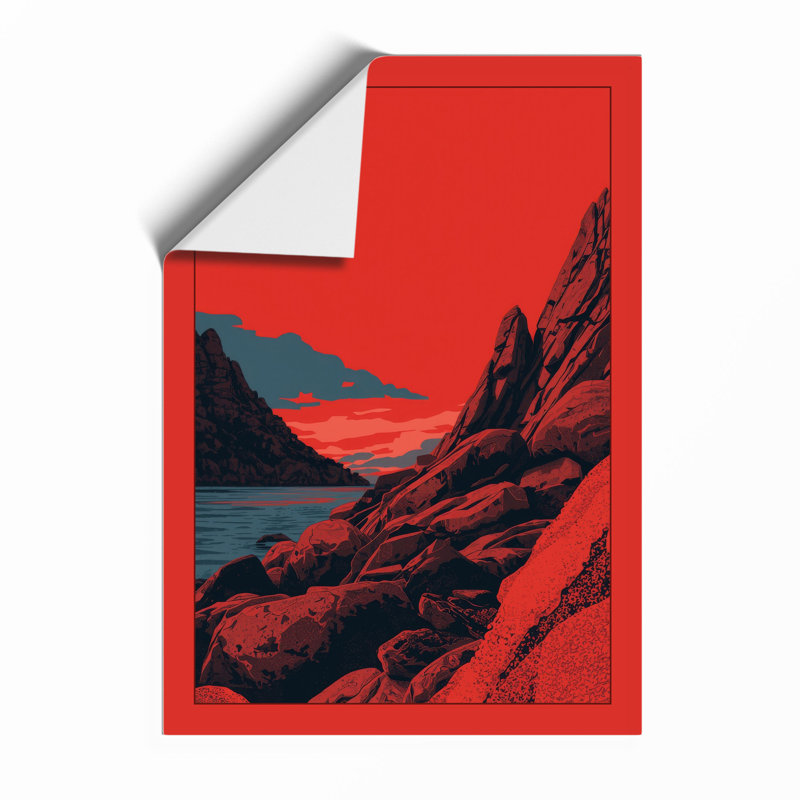 Alien Landscape Modern - Print, Unframed, A2 - 59.4 x 42.0 cm