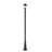 Davina 3 Light Outdoor Post Mounted Fixture in Black