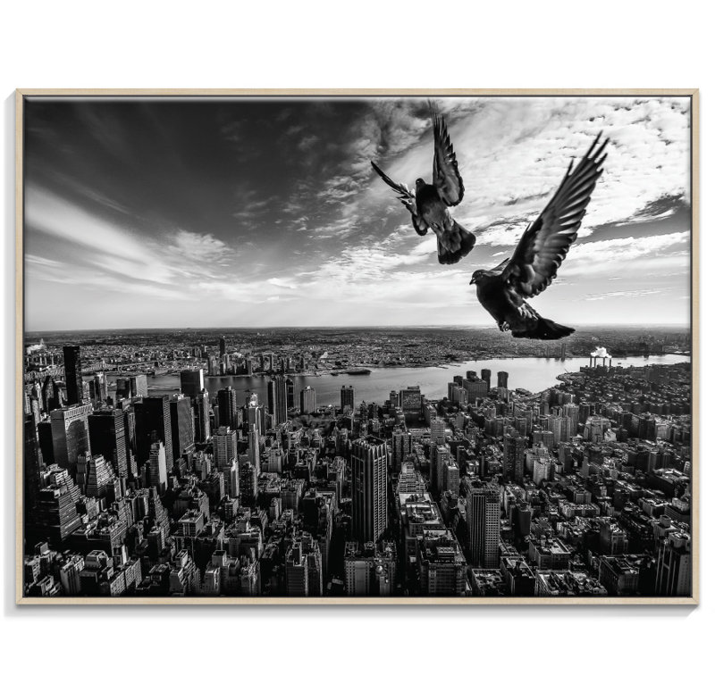 Print on Canvas, 76cm H x 102cm W, Timber Floater Frame