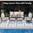 8 PCS Outdoor Metal Conversation Set For 9 Person-486941170