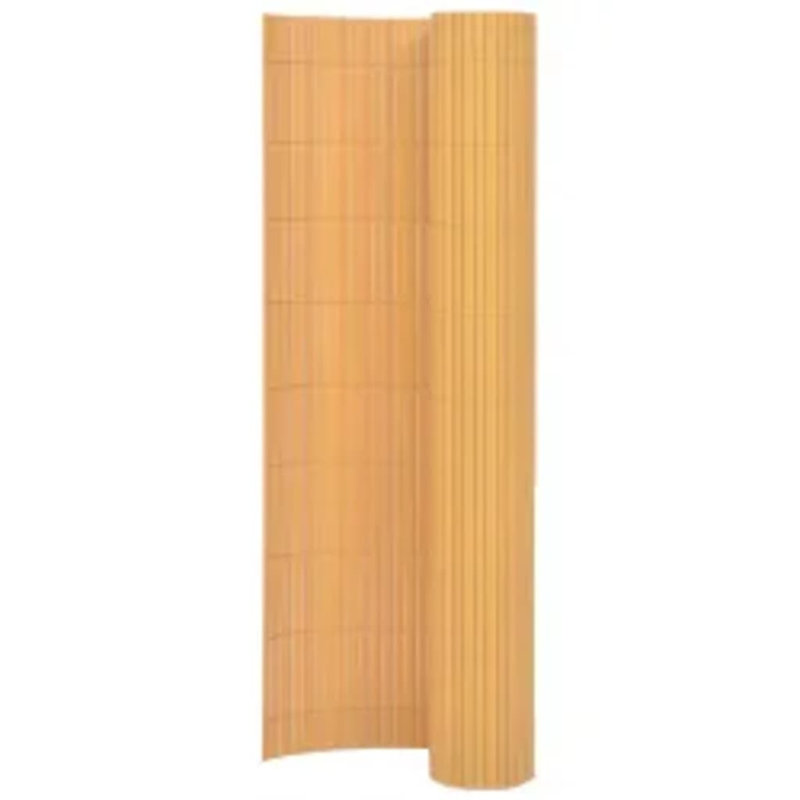 Clôture de patio double face vidaXL, Jaune, 43,3 po x 118,1 po