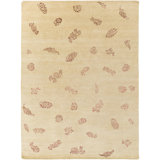 Sonora Wool Area Rug in Beige