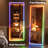 LED RGB Bluetooth Full Length Mirror with Lights, Full Body Mirror with Stand, Wall Mount & Free Standing Floor Mirror for Bedroom Living Room Cloakroom, 7 Color & Brightness Adjustable-225663488