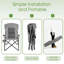 Chaise d'extérieur pliante grise-227377242