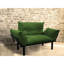 Causeuse kaki - futon compact pour les petits espaces de vie. Les pieds hauts permettent un nettoyage facile des planchers. Choix de couleurs. Assemblage simple avec guide inclus. Aucun outil supplémentaire requis. Fabrication en métal,