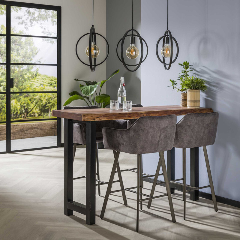 Farview Acacia Rectangular Wood Top Dining Table