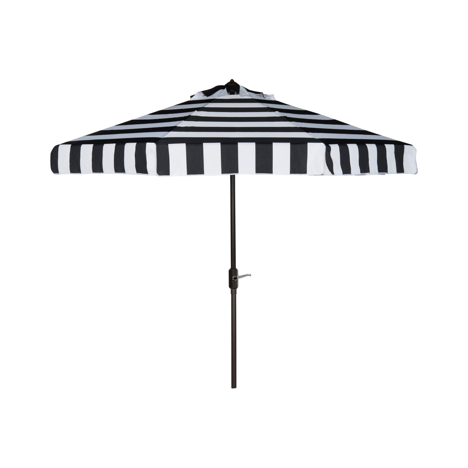 9' x 9' Market Umbrella, Black/White