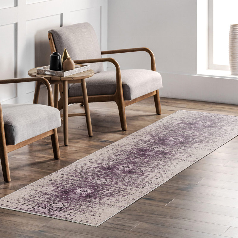 Tapis rectangulaire Zyir avec envers antidérapant, Rectangle 5 pi 3 po x 8 pi 3 po