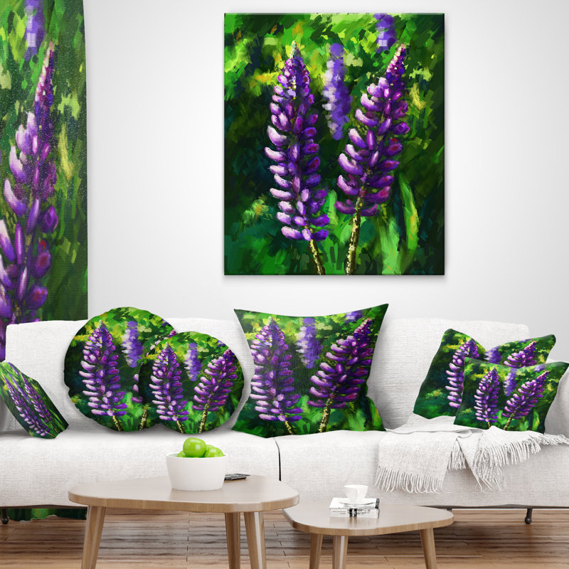 Coussin Lupin, Rectangle, 12 po x 20 po