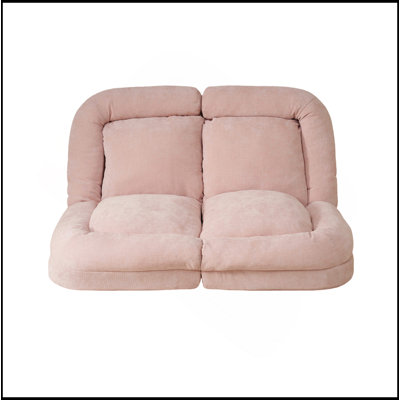 Convertible Fold-Out Single Sofa Bed,Pink,the Right Part of the Complete Product.