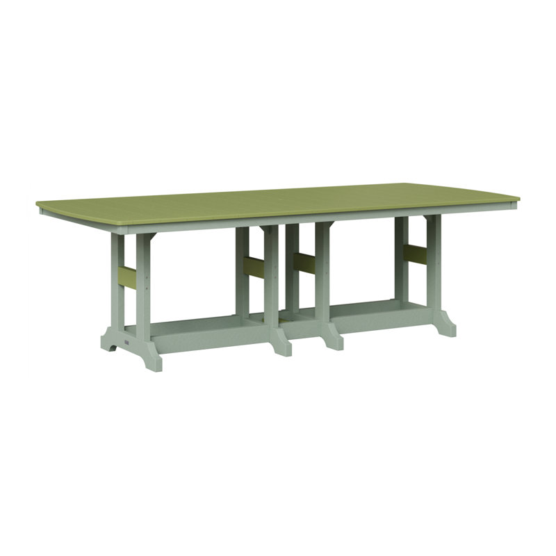 Garden Classic Outdoor Dining Table, Kiwi Green, Seafoam