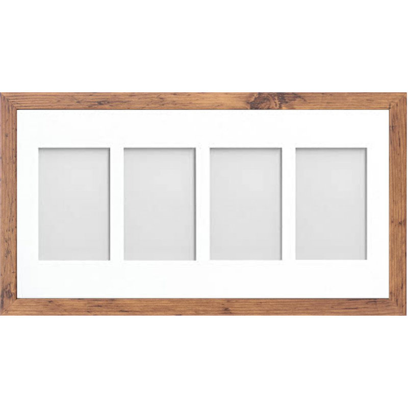Markeesha Matte Picture Frame with Mat, Rustic