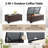 Versatile Brown Wicker Storage Side Table