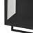 23.62"Glass Doors Modern Two-Door Wall Cabinet With Featuring Two-Tier Enclosed Storage, An Open Shelf, And Towel Rack, For Entryway Living Room Bathroom Dining Room,Black