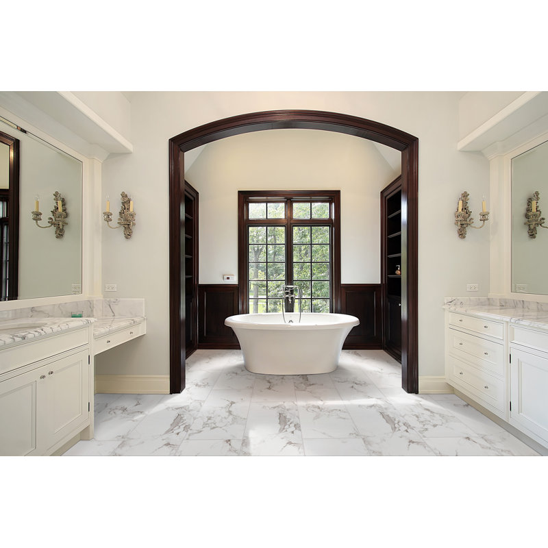 Astoria 3 in. x 18 in. Polished Porcelain Bullnose Tile Trim, Isla