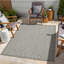 Tapis intérieur / extérieur 2 pi 7 po x 7 pi 3 po Sunshine Silver